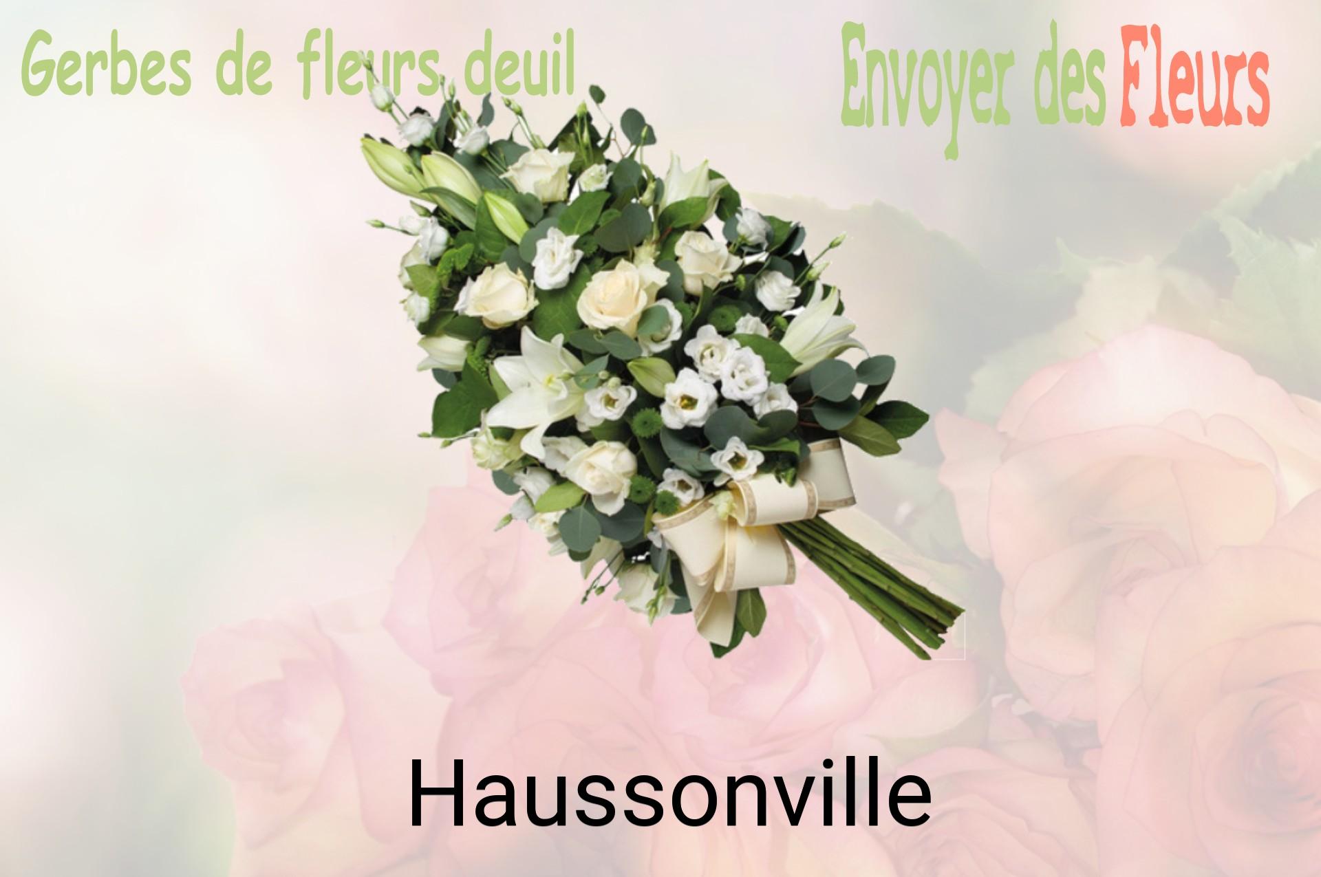 Gerbe de fleurs de deuil livrée à Haussonville